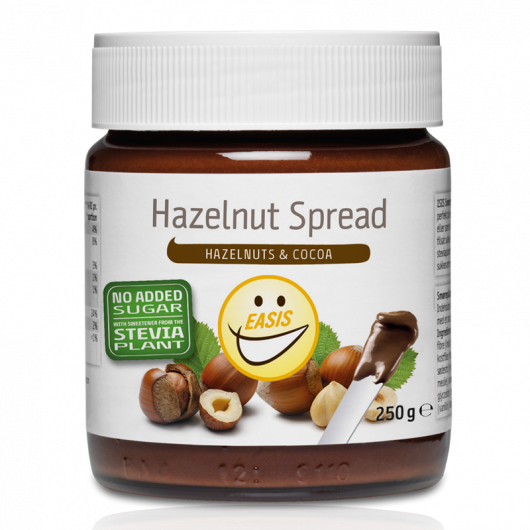 Čokoladni namaz z lešniki Brez Sladkorja - s stevijo - www.brezsladkorja.si