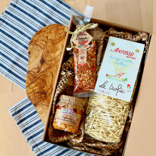 GOURMET BOX darilo testenine aglio, olio, peperoncino