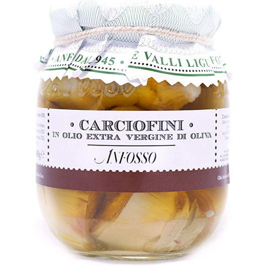 Artičoke v ekstra deviškem oljčnem olju - italijanski antipasti