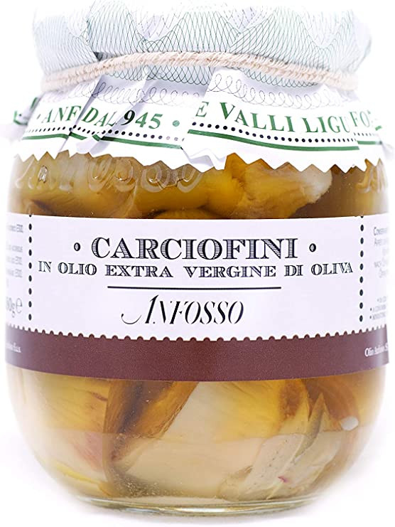 Artičoke v ekstra deviškem oljčnem olju - italijanski antipasti