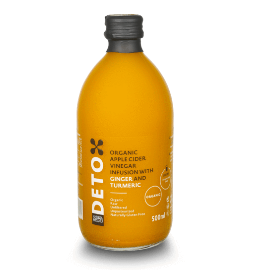 BIO DETOX jabolčni kis ingver in kurkuma I hujšanje in razstrupljanje I www.brezsladkorja.si