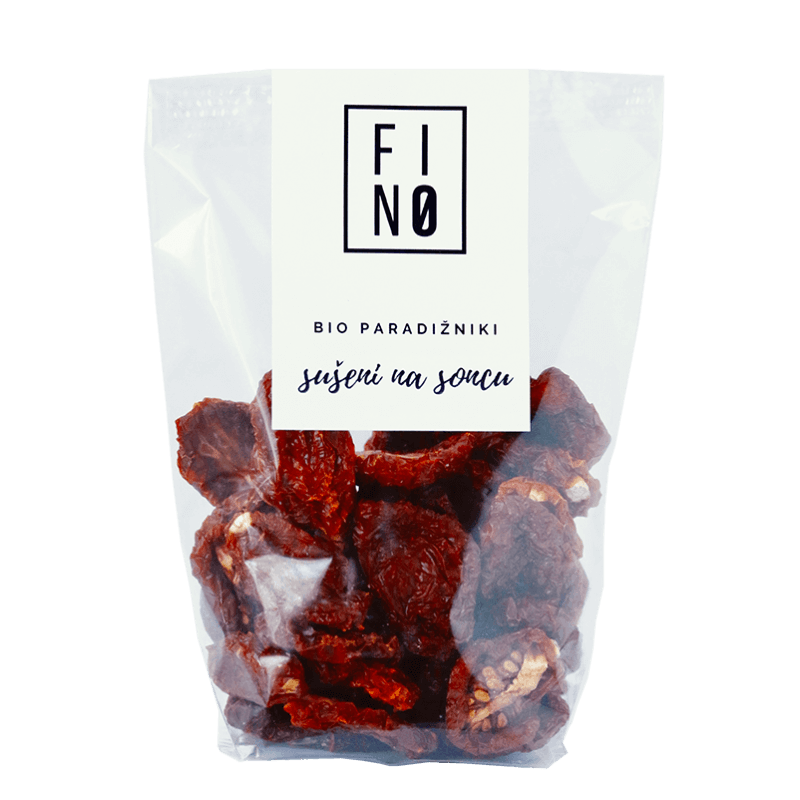 Bio češnjevi paradižniki sušeni na soncu