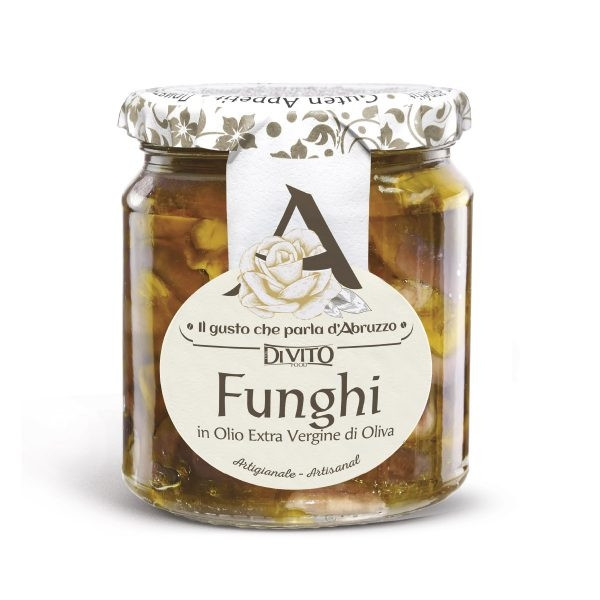 Gobe šitake v ekstra deviškem oljčnem olju