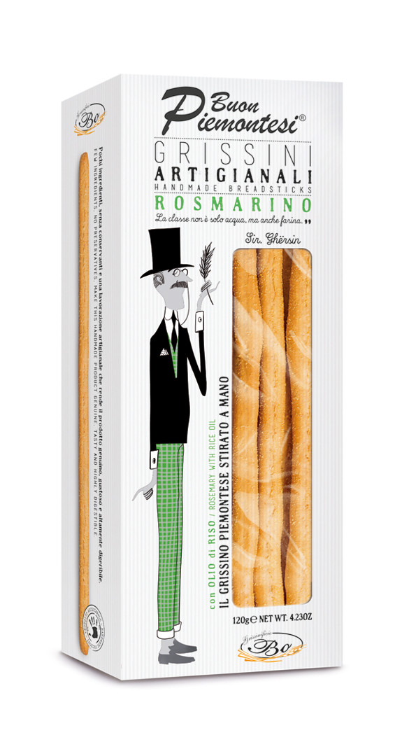 Ročno izdelani hrustljavi grisini z rožmarinom 