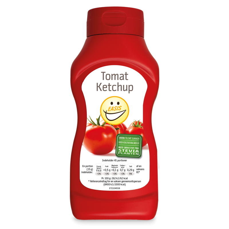 Ketchup brez dodanega sladkorja s stevijo