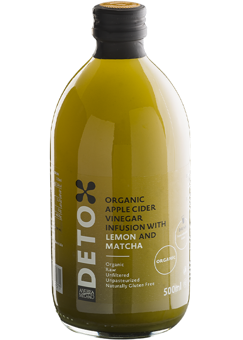 BIO DETOX jabolčni kis matcha in limona I hujšanje in razstrupljanje I www.brezsladkorja.si