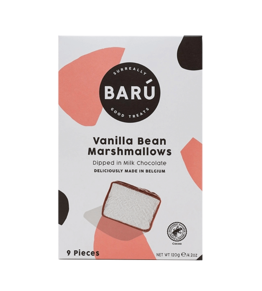 BARU Marshmallows obliti z mlečno čokolado