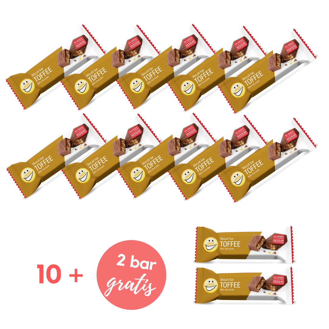 Proteinska ploščica PIŠKOTEK S KARAMELO 10+2 gratis I PROTEINI IN ŠPORTNA PREHRANA I brez sladkorja