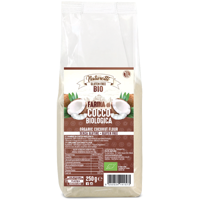 Bio razmaščena kokosova moka brez glutena