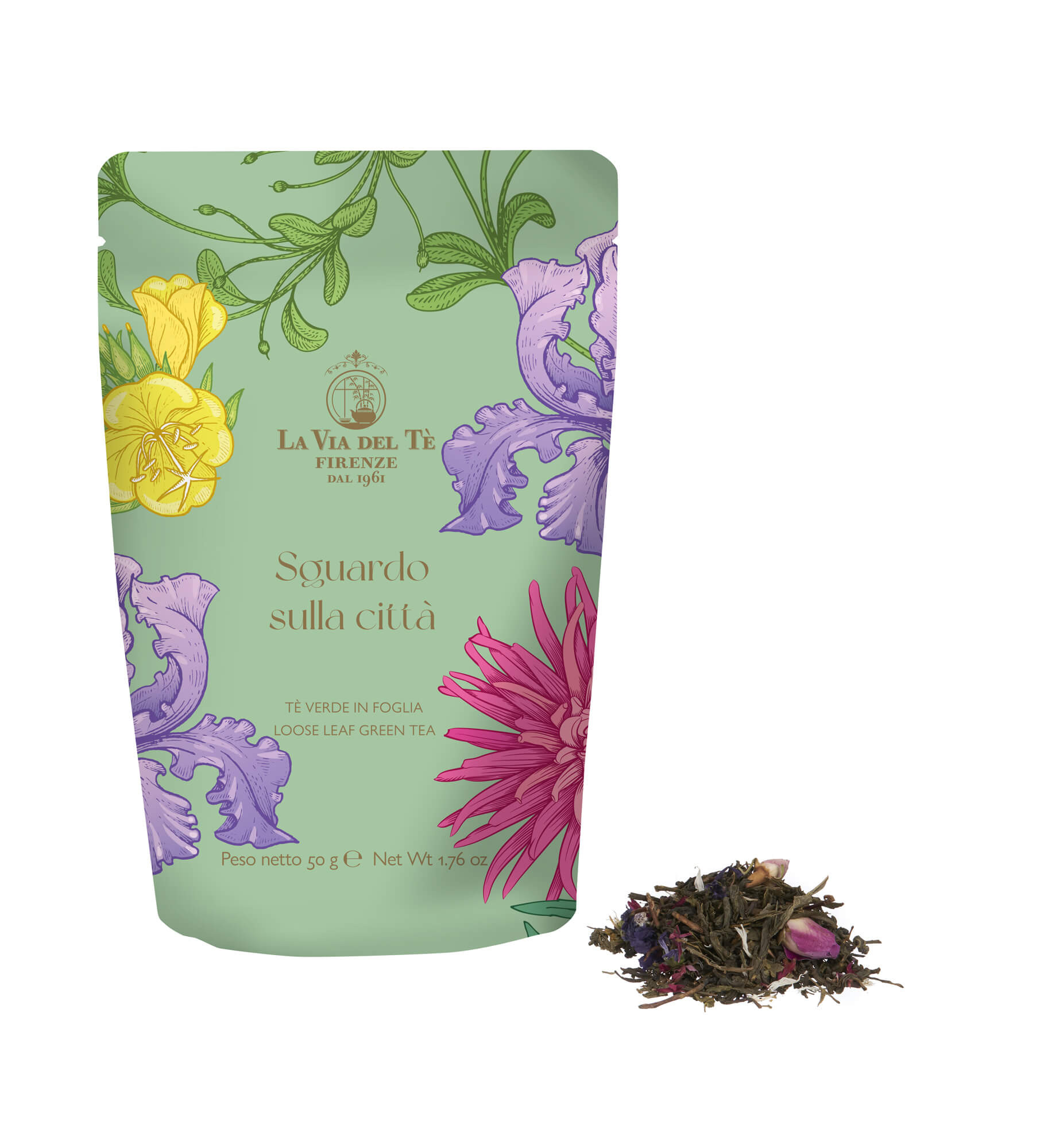 Sguardo sulla citta zeleni čaj