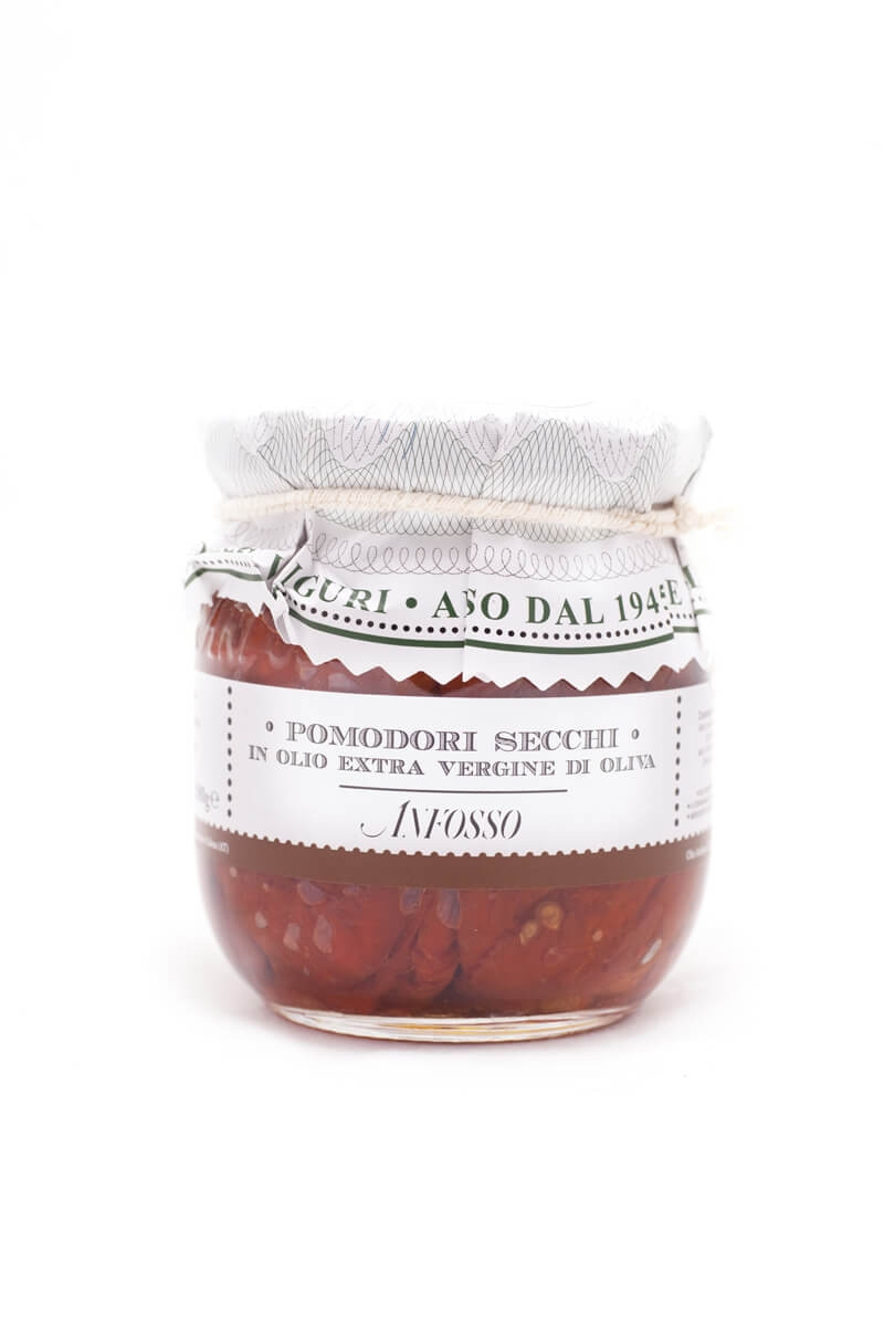 Suhi paradižniki v ekstra deviškem oljčnem olju 