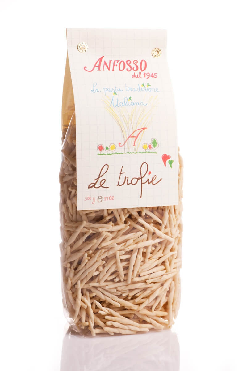 Italjanske testenine trofie iz durum pšenične moke