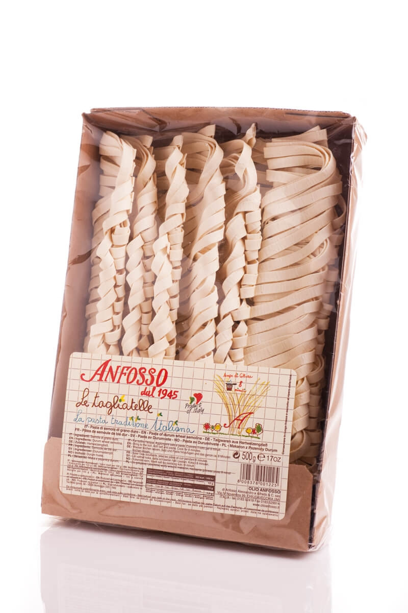 Italjanske testenine tagliatelle iz durum pšenične moke