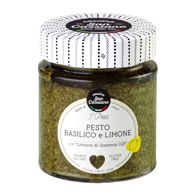 PESTO z baziliko in limono Sorrento IGP 130g