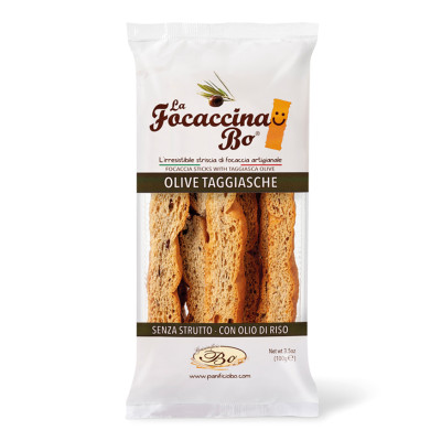 HRUSTLJAVA FOCACCIA olive taggiasche 100g