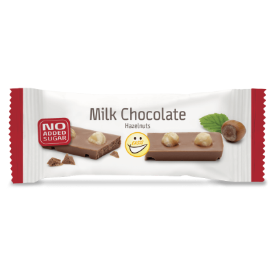 ČOKOLADNA PLOŠČICA mlečna in celi lešniki 24g