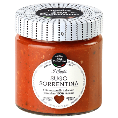 PARADIŽNIKOVA OMAKA mozzarella in bazilika 190g