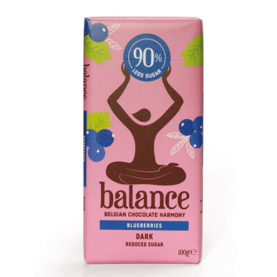 TEMNA ČOKOLADA 58% z borovnico STEVIJA 100g