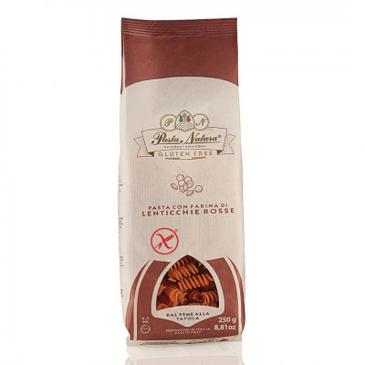 TESTENINE IZ RDEČE LEČE 22% proteinov BREZ GLUTENA 250g