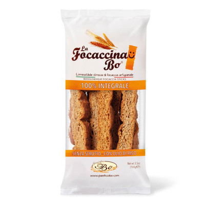 HRUSTLJAVA FOCACCIA polnozrnata 100g